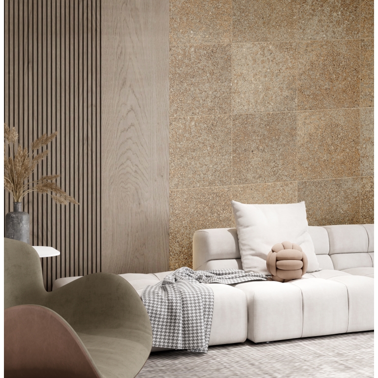 LEVATA - 23X23 SLIM, GRAVEL, BRUSHED